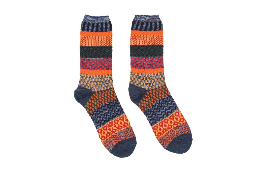 Polar Geometric Socks – Blue