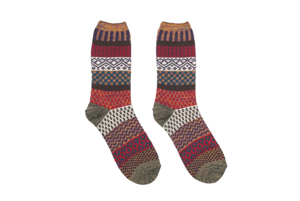 Polar Geometric Socks – Green