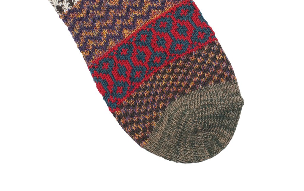 Polar Geometric Socks – Green