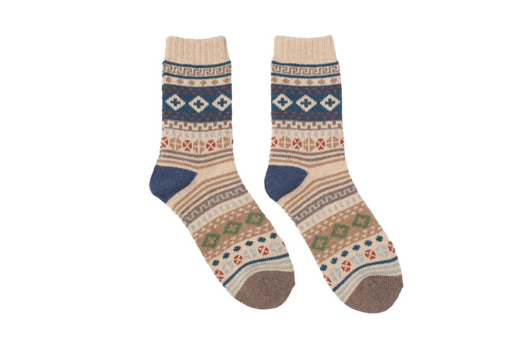 Trigon Cross Socks – Beige