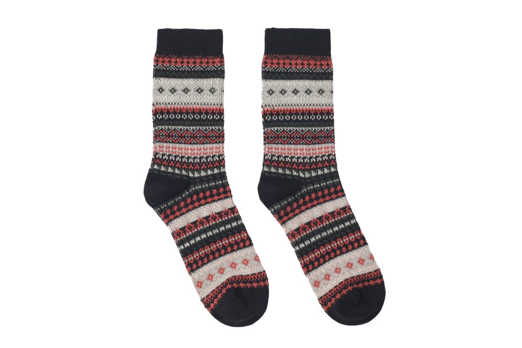 Starry Geometric Socks – Black