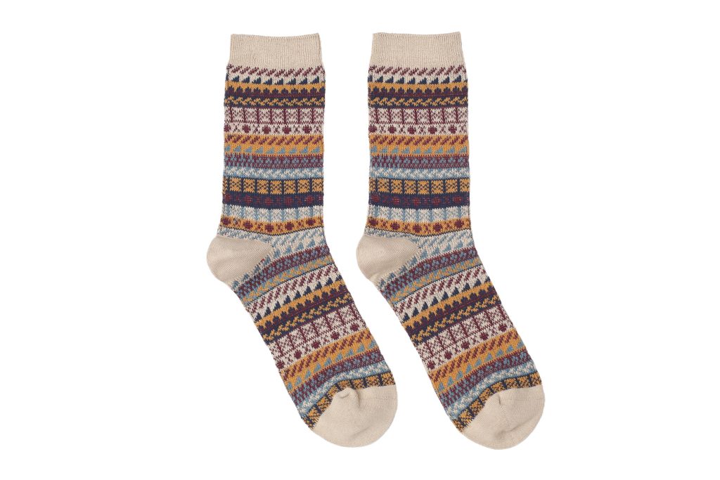 Rival Geometric Socks – Beige