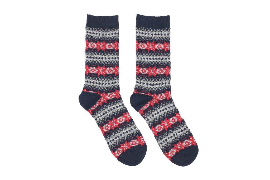 Star Tribal Socks – Navy Blue