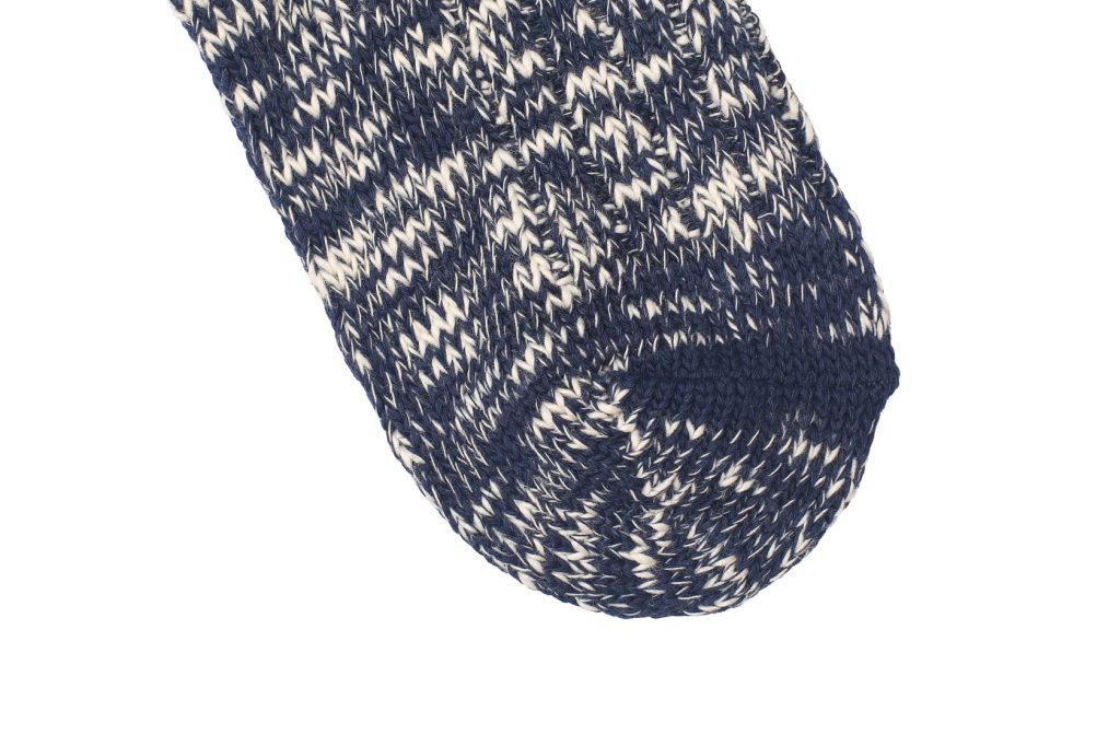 Flake Knitted Socks – Blue