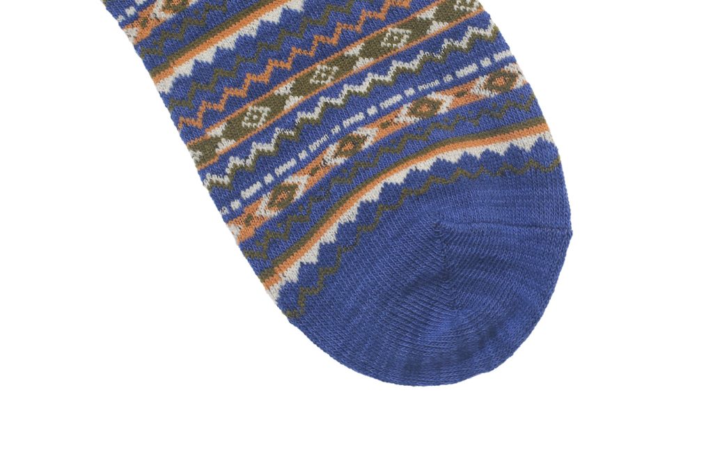 Shallow Tribal Socks – Blue