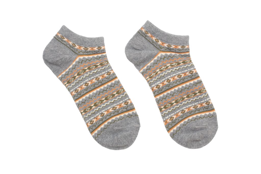 Shallow Tribal Socks – Grey