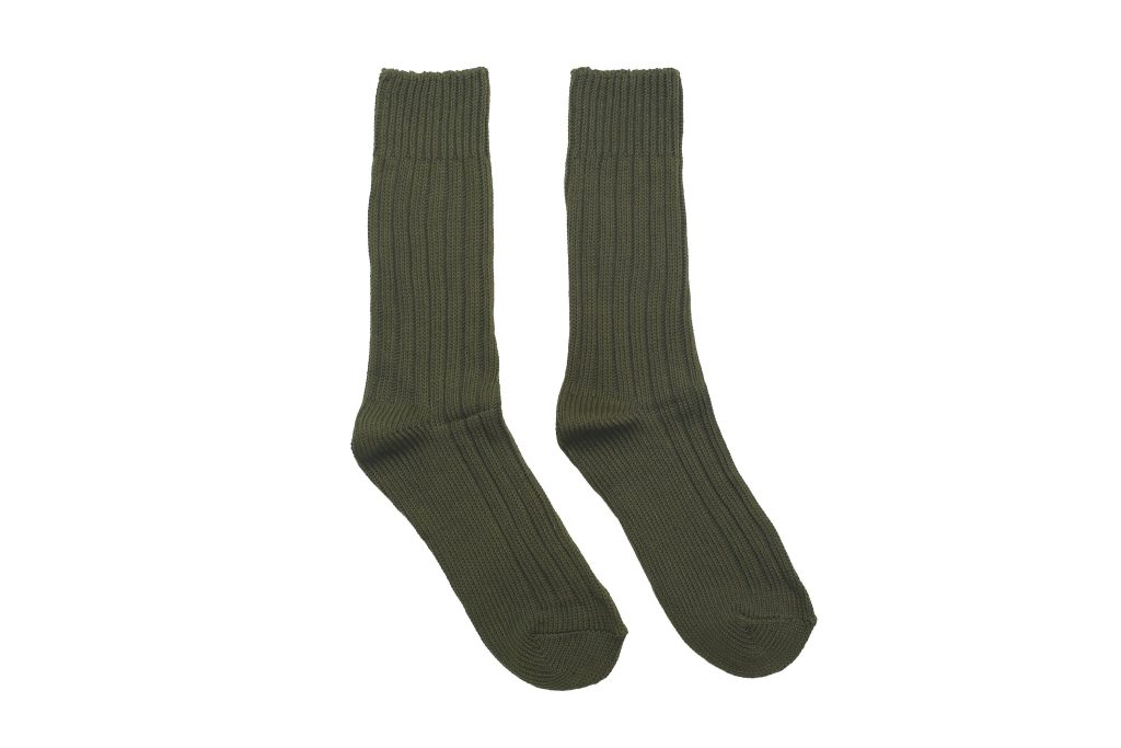 Primary Knitted Socks – Olive Green