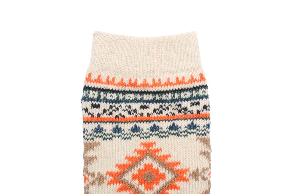 Diamond Tribal Socks – Beige