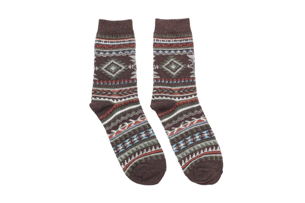 Diamond Tribal Socks – Coffee