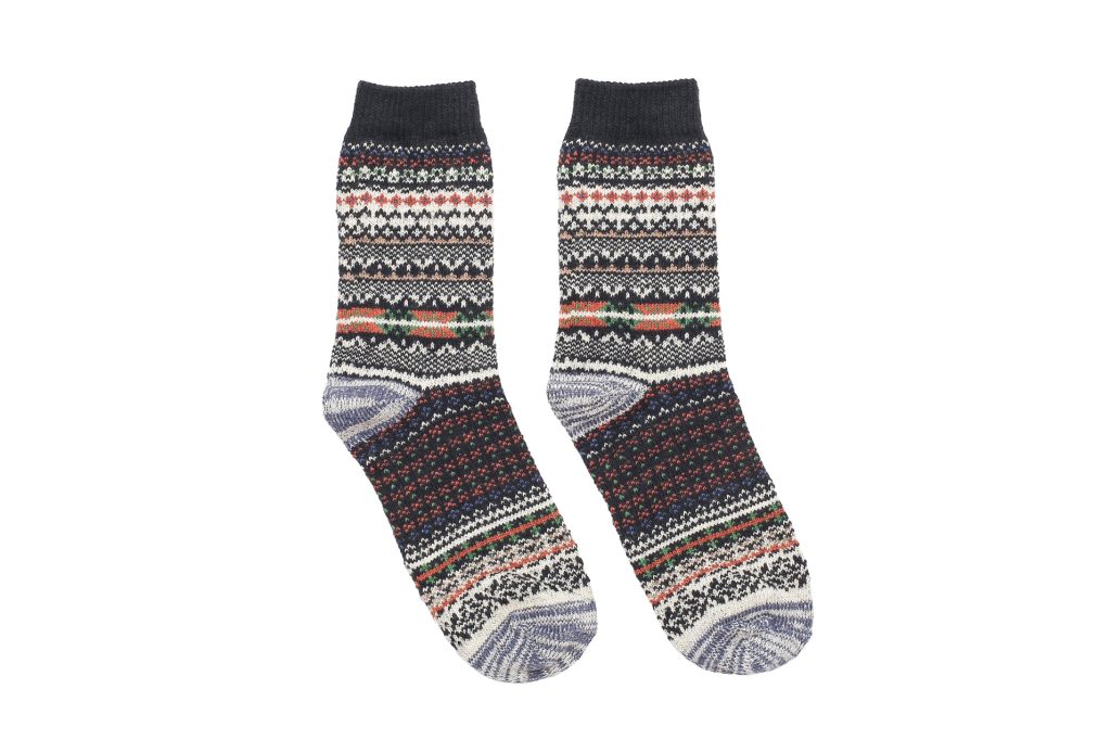 Retro Tribal Socks – Black