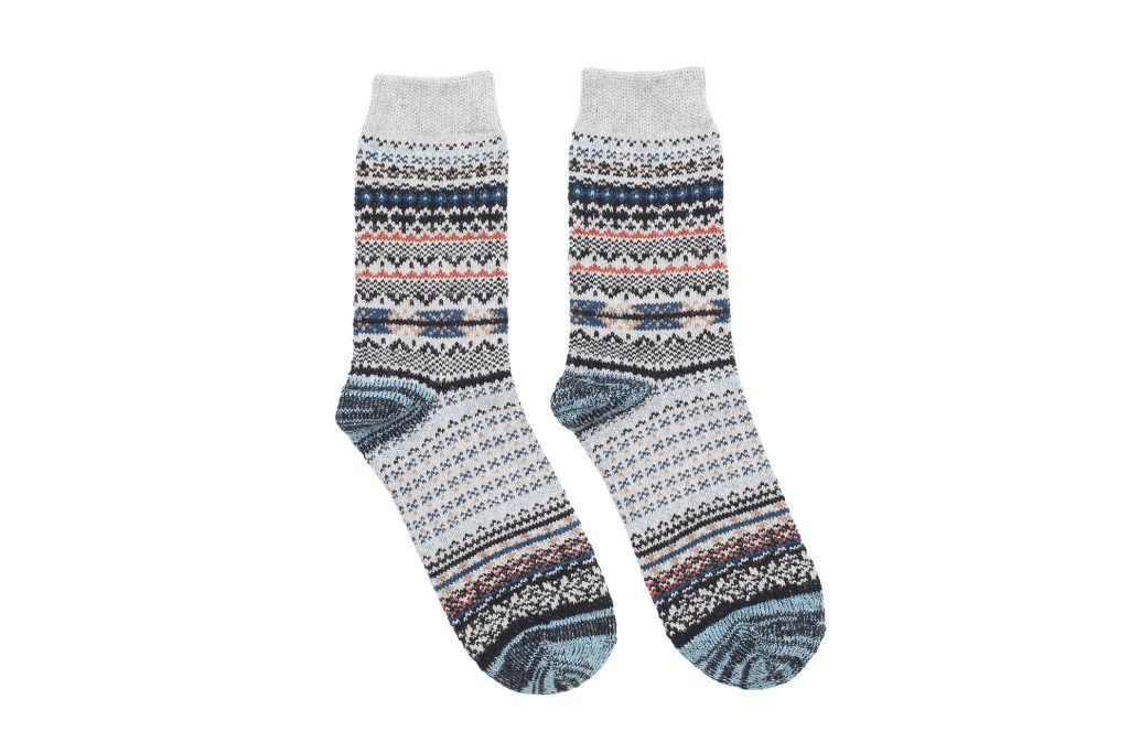 Retro Tribal Socks – Grey