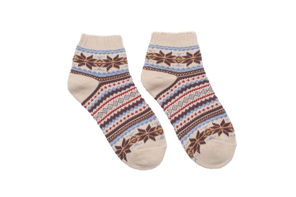 Stick Nordic Socks – Beige