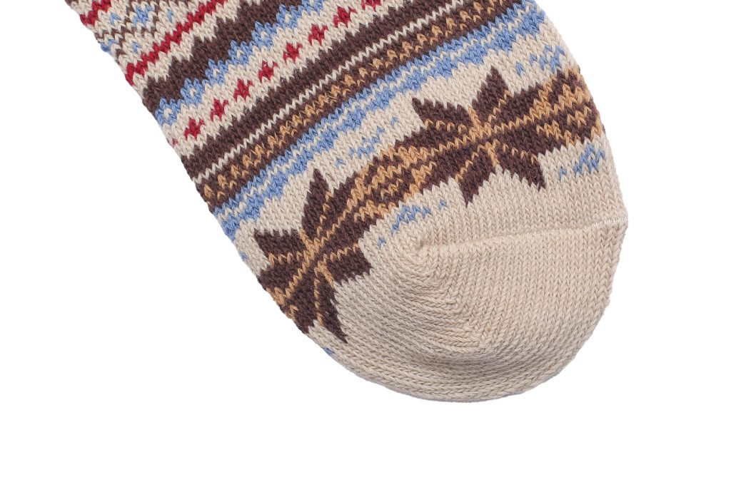 Stick Nordic Socks – Beige