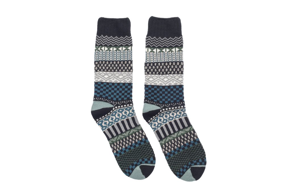 Pivot Geometric Socks – Green