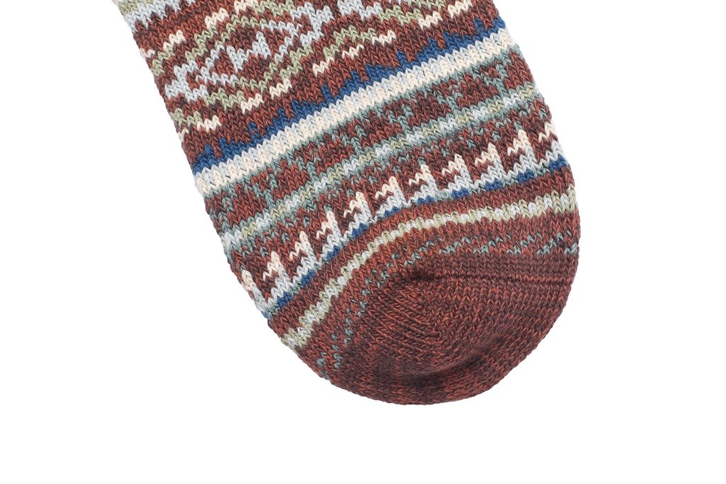 Maze Knitted Socks – Blue