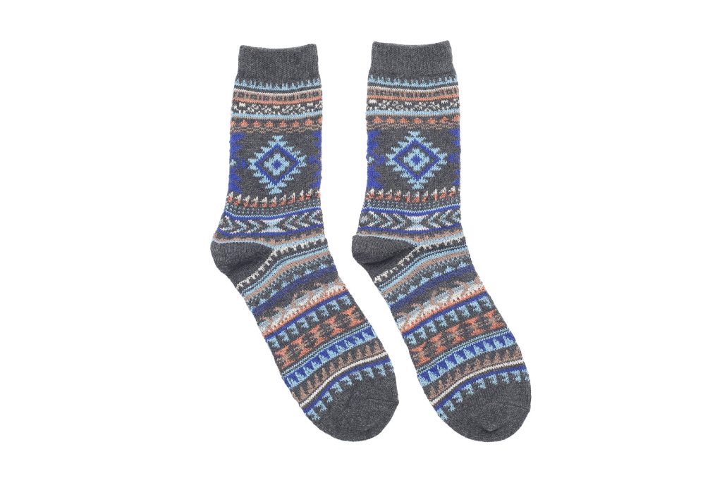 Diamond Tribal Socks – Grey