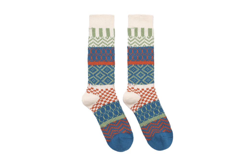 Echo Knitted Socks – Green