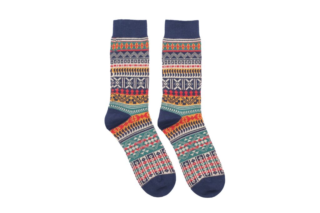 Poker Tribal Socks – Blue